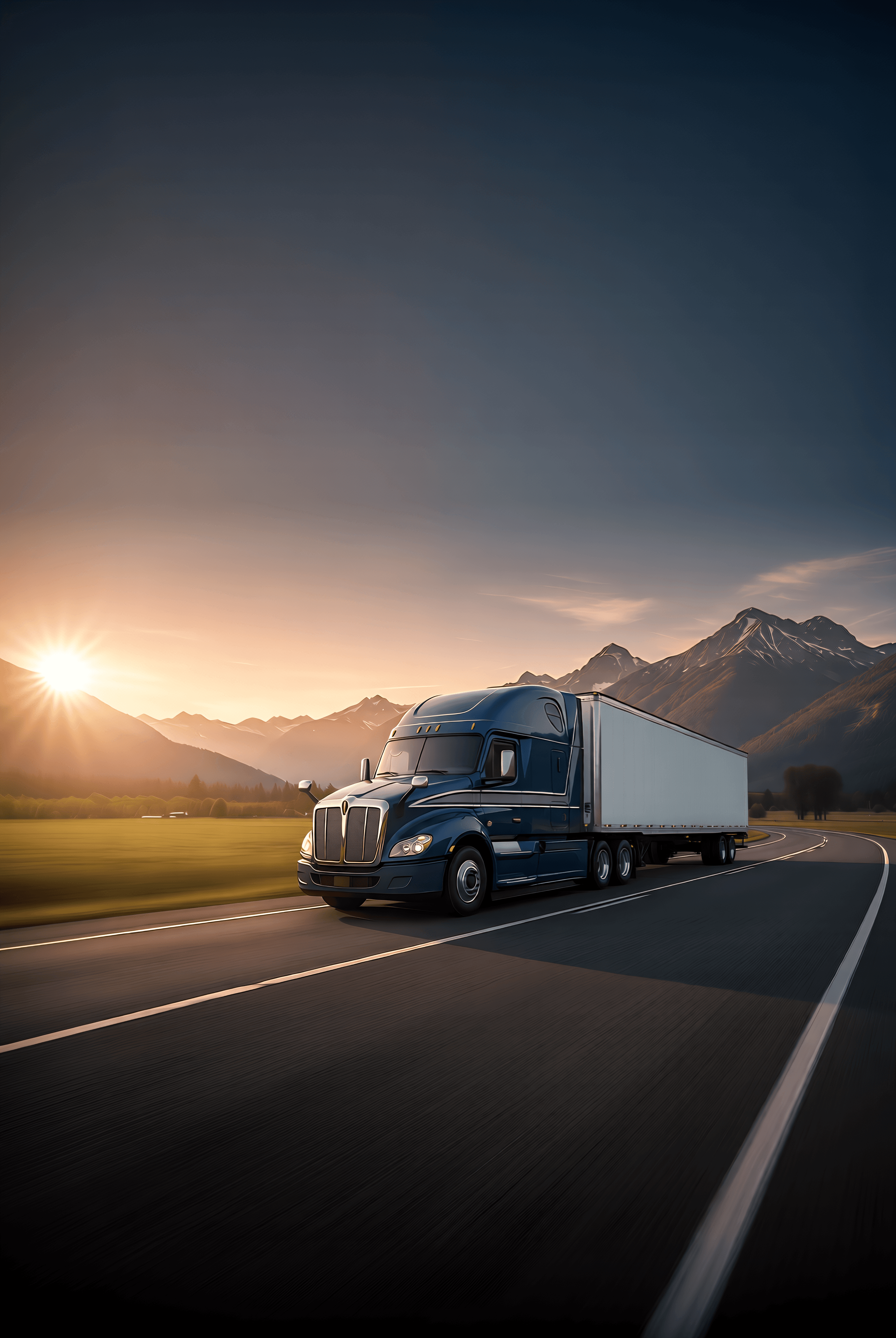 Trion logistics truck delivering across Canada